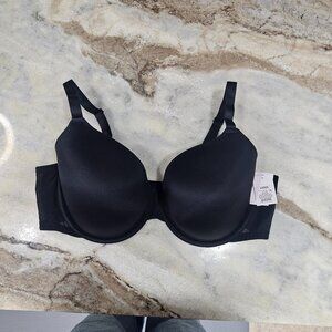 Auden Black Demi Coverage Lined T-Shirt Bra | New With Tags | 44DDD